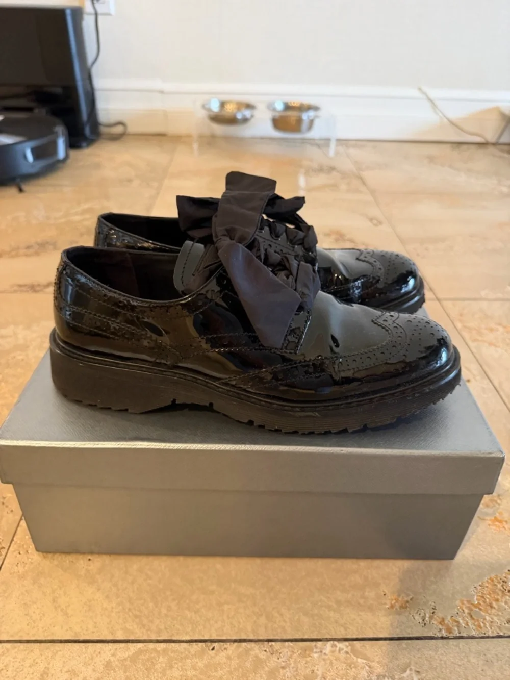 Prada Patent Leather Oxfords - Picture 2 of 8